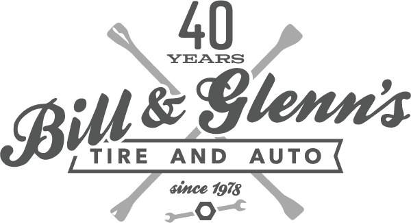 40th Anniversary 1978-2018 Logo for Bill & Glenn's Tire and Auto